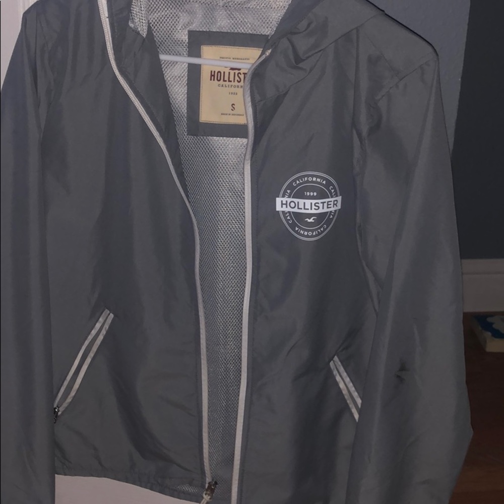 Grey Hollister Wind breaker
